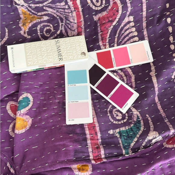 Floral Purple and Gray Kimono - Picture 8 of 10